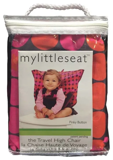 My Little Seat Travel Highchair - Pinky Button-O-New