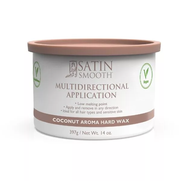 Satin Smooth Coconut Crème Multidirectional Application Stripless Hard Wax with