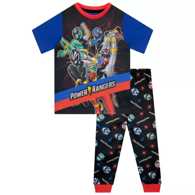 Power Rangers Pyjamas Kids Boys 2-10 Years Pyjama Set Loungewear PJs Pyjama Top