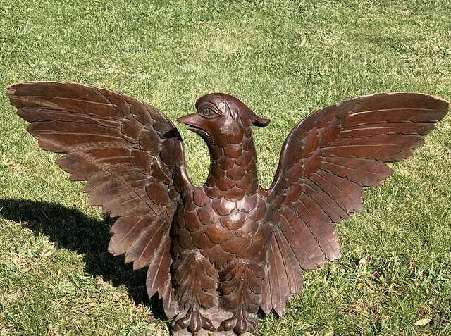 19th Century Carved American Eagle Pediment Architectural Element. Federal Eagle