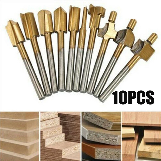 Routeur Mèche Haute-Vitesse Acier Outils Rotatifs Fournitures 3mm Tige Tondeuse