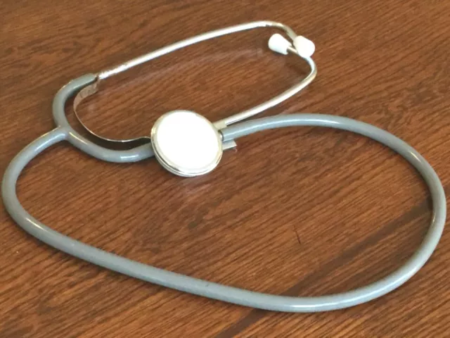 Vintage Stethoscope w/Clip on Back Japan Collectible Medical Tool Doctor Heart