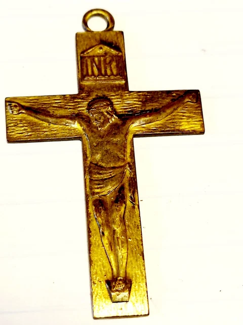 VINTAGE INRI SHRINE OF THE LITTLE FLOWER CROSS - Royal Oak Michigan £5. ...