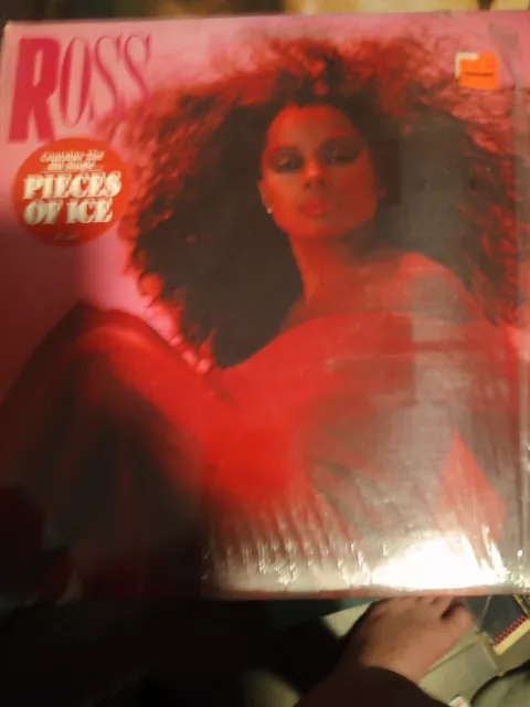 Diana Ross, Ross AFL1-4677, 1983, Original Shrink HYPE STICKER Cov VG++LP MiNT.