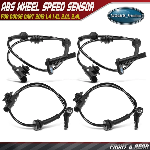 4x Front & Rear Sides ABS Wheel Speed Sensor for Dodge Dart 2013 1.4L 2.0L 2.4L