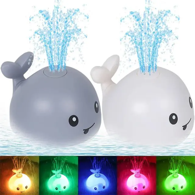 Led Baby Bath Toys Whale Bath Toy Whale Water Sprinkler Pool Toys Toddlers Uk