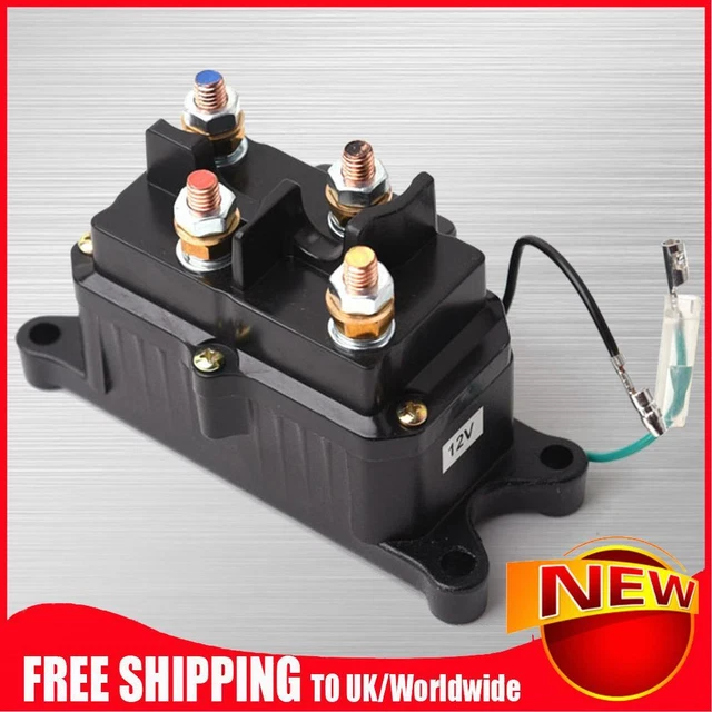 Winch Solenoid,Relay Contactor ATV Winch 12V 250A For AUT UTV SUV With 3000 5000lbs Winches - View #2