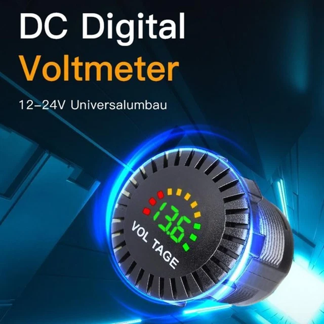 Misuratore di tensione barca 1pz DC 8V-30V display digitale LED di alta qualità