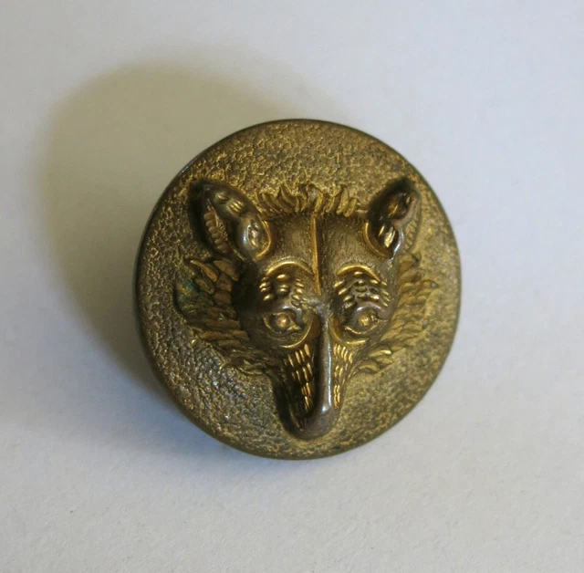 OURS, très beau bouton ancien de chasse, B extra rich quality, tete d'ours .