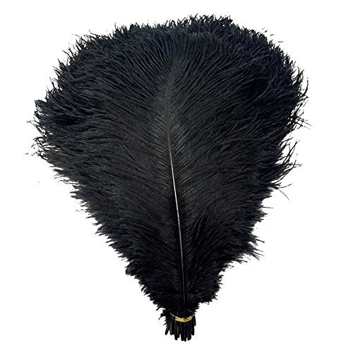 ® Pack of 50pcs Natural Ostrich Feathers 12-14inch(30-35cm) for Home Wedding Par