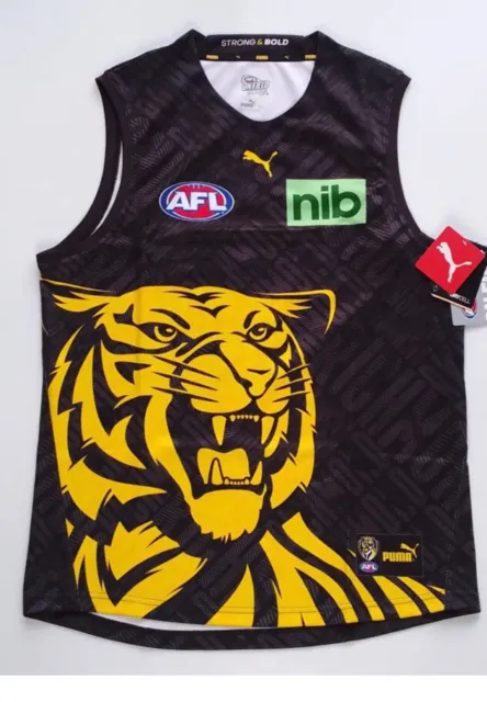 Richmond Tigers PUMA AFL Mens Training Guernsey Brand new In Pack SIZE S AND XL