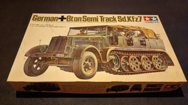 1/35 German 8ton Semi Track Sd.Kfz 7 Motorized,Topmodell Aus den 60/70er