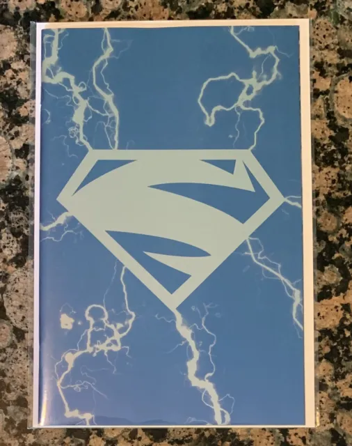 Adventures Of Superman Jon Kent #1 Electric Blue Foil Exclusive Variant In Hand