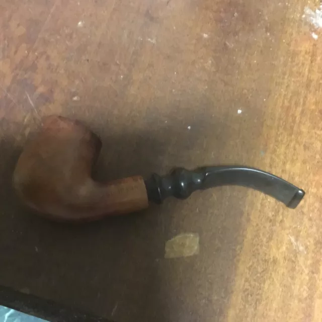 Vintage Briar Thompson Smoking Pipe Freehand Live Edge