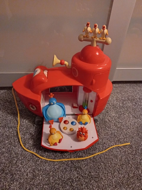 Cbeebies Pull CBEEBIES TWIRLYWOOS BIG Red Boat Playset Lights Sounds Character ...