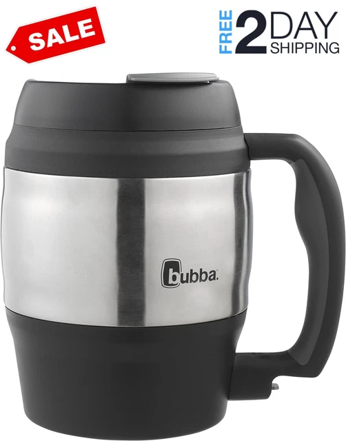 Desk Mug Insulated Coffee Beverage Thermos Tea Lid Classic Cup 52 Oz Large NEW