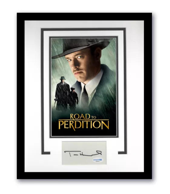 Road to Perdition Tom Hanks Autographed Signed 11x14 Framed Photo ACOA