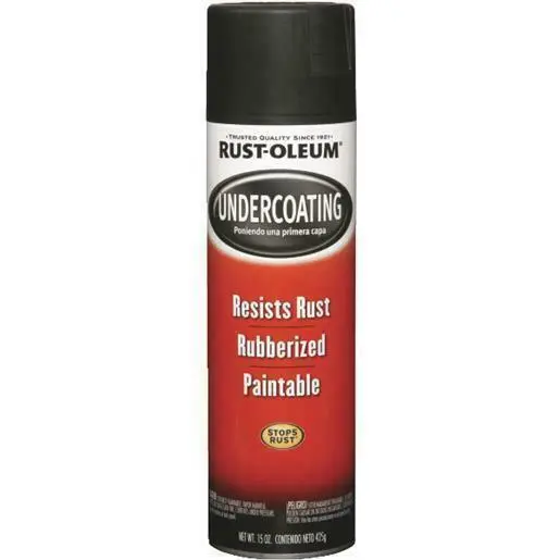 Rust-Oleum Rust stopping Undercoating Spray Rustoleum black rubber spray paint
