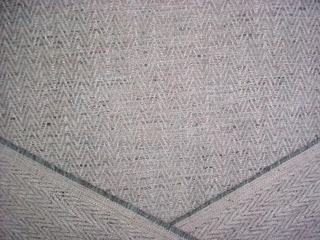 12-1/8Y Kravet Lee Jofa Ice Blue Ecru Textured Herringbone Upholstery Fabric 4