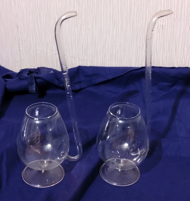 Bouteille en verre soufflé, verrerie Biot, vintage - Acolytes Antique