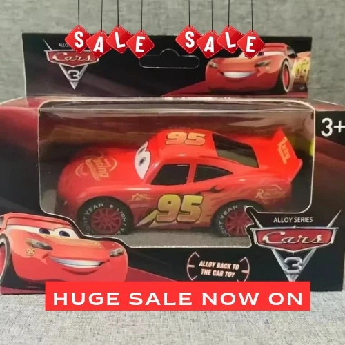 DISNEY PIXAR LARGE Plastic Lightning McQueen Piston Cup Racer £7.95 ...