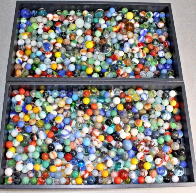 8.60 LBs Vintage Marbles lot Estate Find Nice Condition.