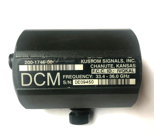 Kustom Signals DCM Ka Band Police Traffic Radar Antenna 200-1746-00 33.4-36.0GHz
