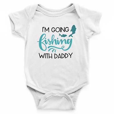 I'm Going Fishing With Daddy, Daddy's fishing buddy baby bodysuit, fishing gift