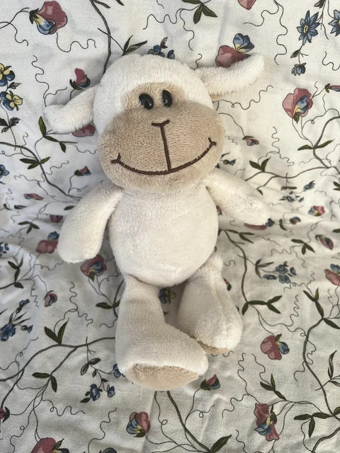 doudou peluche agneau blanc Kinder