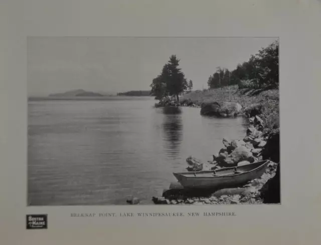 Antique Lake Winnipesaukee NH Steamer Mt. Washington  Art Print 1902