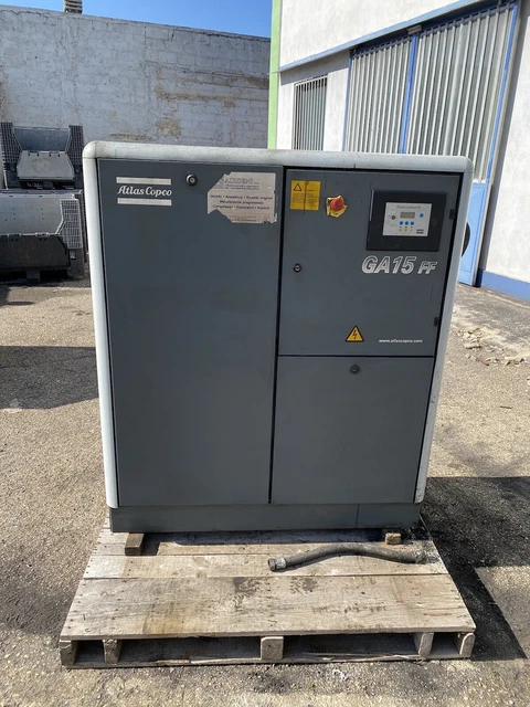 Compressore Aria Industriale marca Atlas Copco GA15 9,8Bar