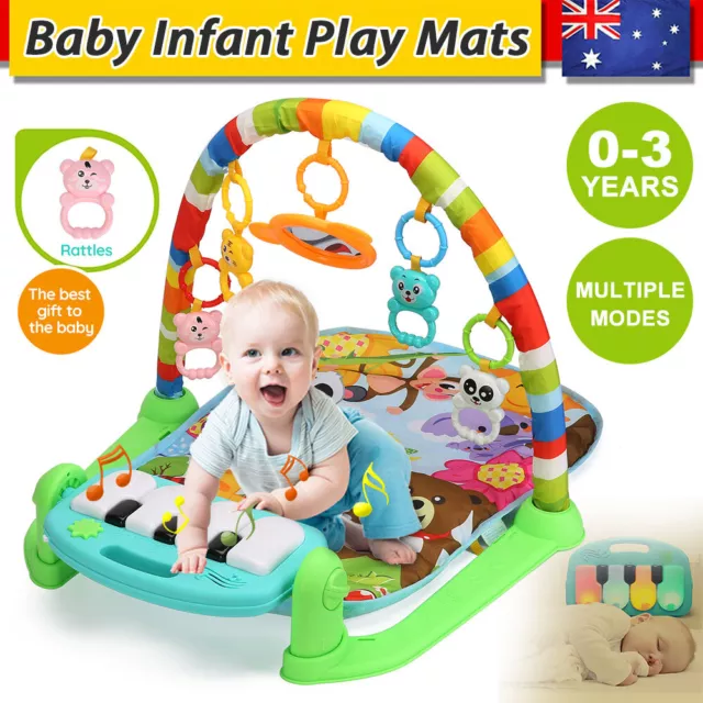 Baby Play Gym Infant Mats Musical Lullaby Toys Activity Floor Kids Music Piano