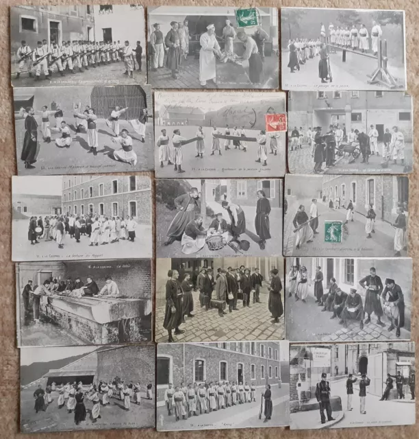 lot de 15 CPA FANTAISIES MILITAIRES  "A LA CASERNE "