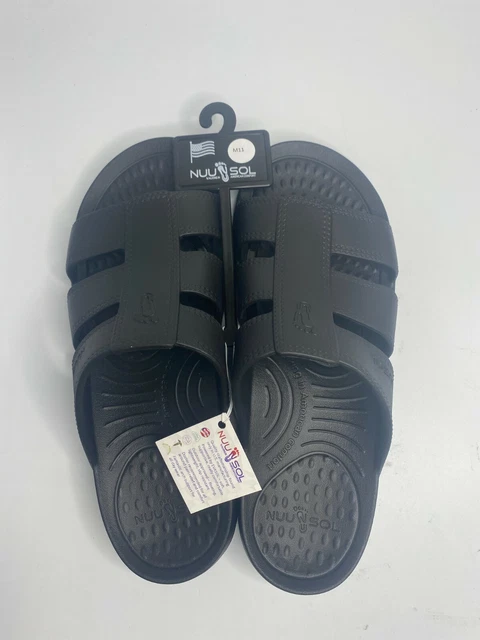 Nuusol Stanley Men's Size 11 Slides Eclipse Black Made In The USA