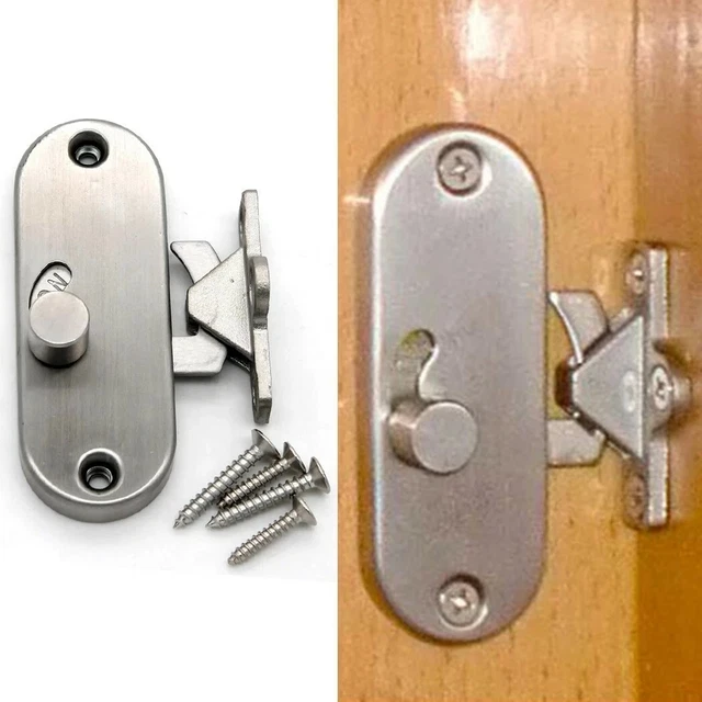 Stainless Steel Latch Sliding Door Lock For Sliding Barn Wood Door Privacy Gate