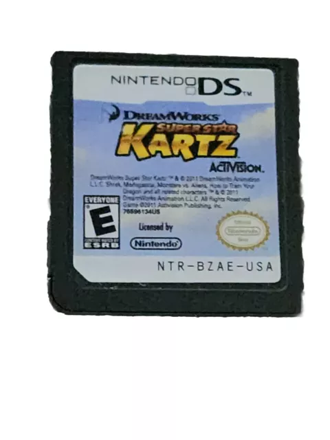 DreamWorks Super Star Kartz (Nintendo DS, 2011) Cartridge Only - Tested & Works