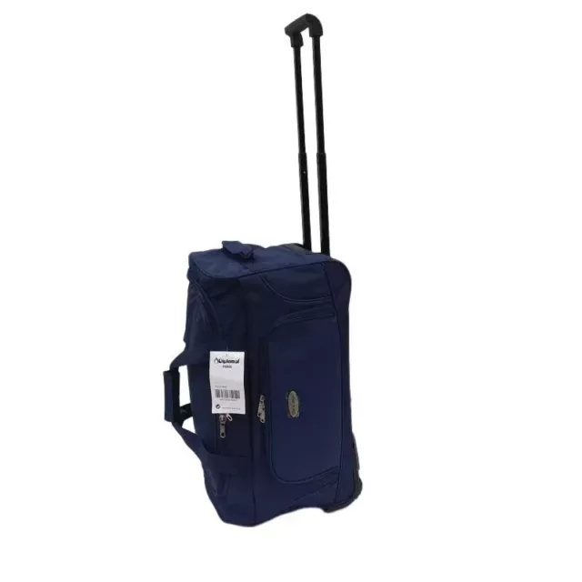 VALISE SAC DE VOYAGE BAGAGE TROLLEY CHARIOT AVEC ROUES A ROULETTES MOYEN  75CM NOIR