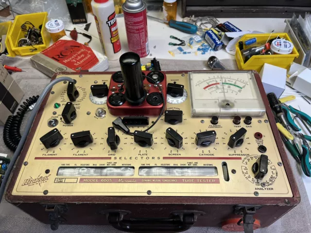 Hickok 6005 Dynamic Tube Tester, Working And Calibrated