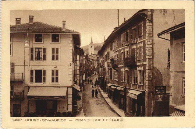 CPA Bourg-St-Maurice Grande Rue et Eglise (806105)