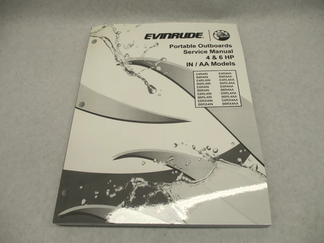 5008849 BRP Evinrude Portable Outboard Service Repair Manual 4-6 HP 2012 IN/AA