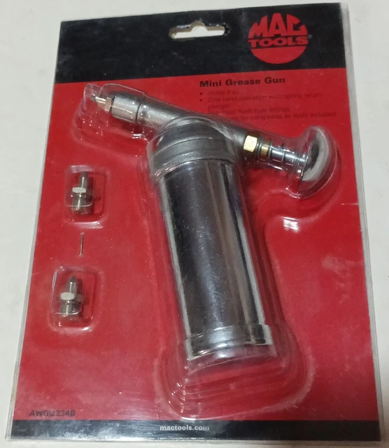 Mac Tools Mini Grease Gun. AWGG234B. 1 Hand Operation. Free Shipping.