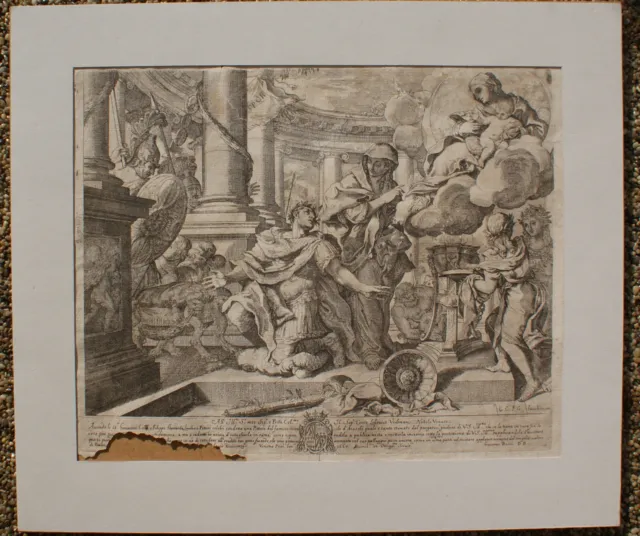 Sehr seltener Stich datiert 1667, Giacomo Barri (1636-1690)