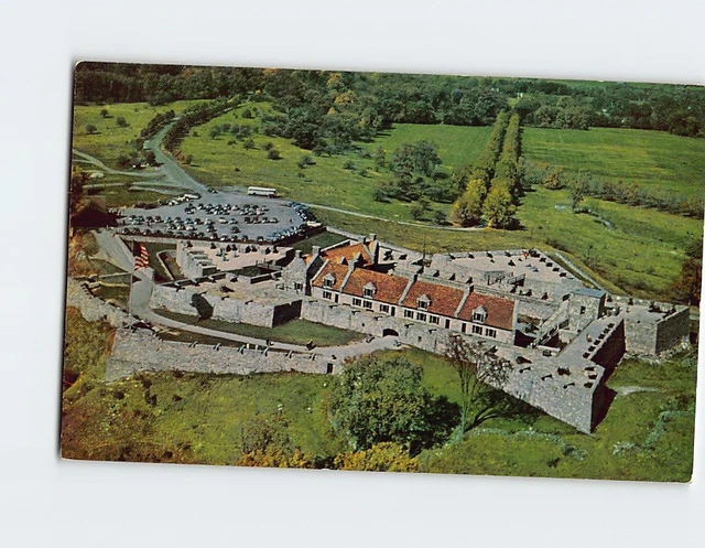Postcard Aerial View Fort Ticonderoga New York USA North America