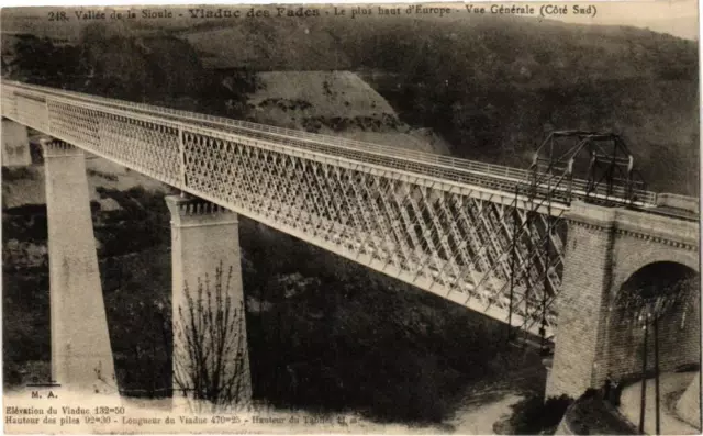 CPA SIOULE Valley - FADES Viaduct - The highest in Europe (222127)