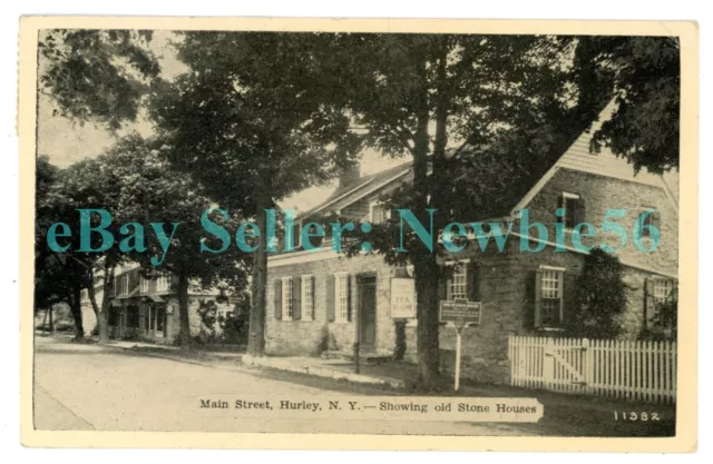 Hurley NY - DUTCH COLONIAL HOUSE ON MAIN STREET - Postcard nr Kingston