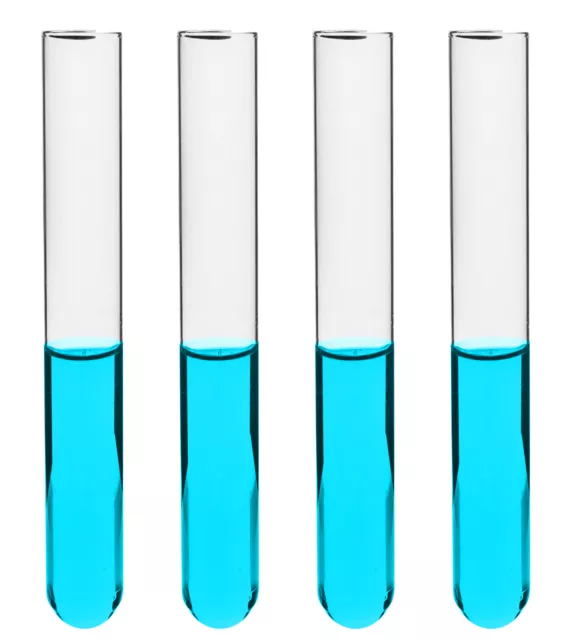 Eisco Labs 5ml Test Tubes, Rimless - Borosilicate 3.3 Glass -  100 Pack