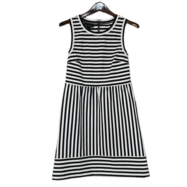 INC International Concepts Women’s Black White Striped Dress Size Medium