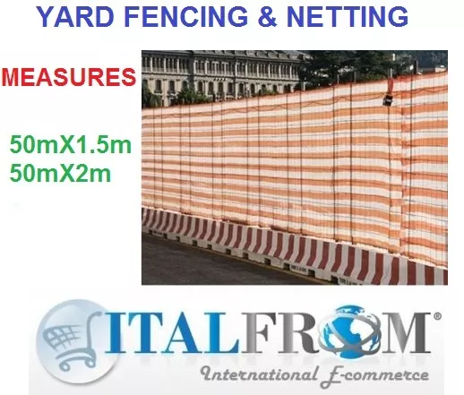 50mt barrier safety mesh netting construction site fence wall garden