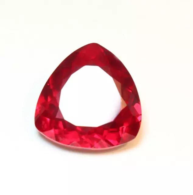 Bellissimo rubino rosso naturale da 18,90 ct, 16 mm, taglio trilione AAAAA... 2