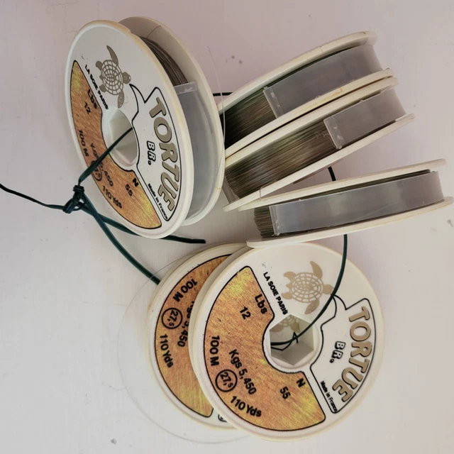TORTUE 6 bobines fil de pêche nylon nacrita45 12.8kg lbs 28.2 N130 100 m 110 Yds | eBay